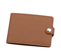 JPXXFM ID Portafoglio corto Coloro solido Hasp Slot Slot Slot Driver Coperchio Coperchio Frizione Grande portafoglio (Brown, A)