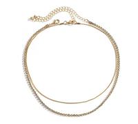 JPXXFM Layer Necklaces, Necklaces for Women Adjustable Snake Chain and Tennis Necklace