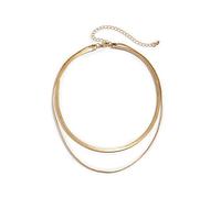 JPXXFM Layered Necklaces for Women, Necklaces for Women AdjustableOne colorCustomPlated Snake Chain Necklace