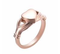 JPXXFM Metti il mio cuore per te Cremazione aperbile ceneri urna anelli di dito vintage a forma di cuore anello commemorativo per donne per donne gioielli