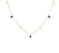 JPXXFM Necklace in acciaio inossidabile Donne, collana per donne Fashion ROLO CATENA ROOLO con ciondolo zircone da 16 pollici