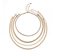 JPXXFM Necklaces for Women, Bohemian Necklaces for Women Fashion Jewelry Adjustable Multiple Chain Necklace