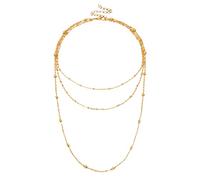 JPXXFM Necklaces for Women, Necklaces for Women Adjustable Plated Beads and Chain Necklace