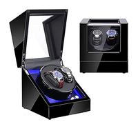 JPXXFM Orologio orologio orologio orologio vento della custodia a LED Automatico a 2 orologi e motore silenzioso con luce a LED 5 Modalità di rotazione adatto a Lady and Man Watch Watch Winder