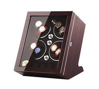 JPXXFM Orologio Watch Watch Winder Storage Box per avvolgimento 8 orologi automatici e 5 orologi Spazio Spazio Shell Wood Paint Extern, Bianco, B Winder