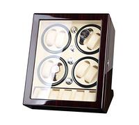 JPXXFM Orologio Watch Watch Winder Storage Box per avvolgimento 8 orologi automatici e 5 orologi Spazio Spazio Shell Wood Paint Extern, Bianco, B Winder