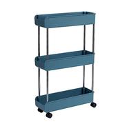 JPXXFM Pianto di stoccaggio della cucina in plastica carrello in plastica Snack cameretta per carrello per camera da letto portapacchi per cucina con ruote carrello di stoccaggio di rotoli in piedi