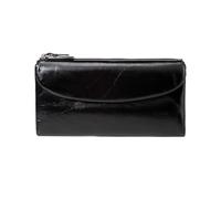 JPXXFM Portafogli da donna bloccanti in pelle bloccanti borsetta borse borse organizzatori di monete clips clips cast di carte (dimensioni: nero)