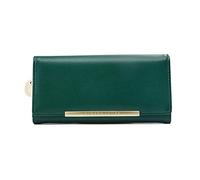 JPXXFM Portafoglio femminile in pelle Portafoglio bifold Brifoldi di grande capacità Clutch di credito per borsetta lunga (nero), verde