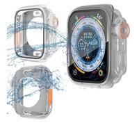 JPXXFM Screen Protector Cover for 45mm 44mm 40mm 41mm Hard PC Front & Rear Bumper Case for iwatch 8/7/6/5/4 Change To Ultra (Color : Water proof rose, Size : 40mm)