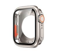 JPXXFM Screen Protector Cover for 45mm 44mm 40mm 41mm Hard PC Front & Rear Bumper Case for iwatch 8/7/6/5/4 Change To Ultra (Color : Water proof rose, Size : 40mm)