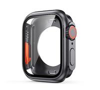 JPXXFM Screen Protector Cover for 45mm 44mm 40mm 41mm Hard PC Front & Rear Bumper Case for iwatch 8/7/6/5/4 Change To Ultra (Color : Water proof rose, Size : 40mm)