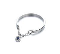 JPXXFM Style Blue Star Ring Shiny Zircone Nappel Open Ring Women Accessori di moda Accessori