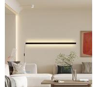 JPXXFM Wall Lamps Lights LED Indoor with Remote Control Dimmable with in Cord Modern Long Aluminium for Bedroom Living Room Stairs (Gold 150cm)