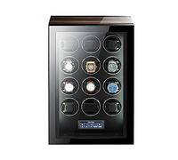 JPXXFM Watch Winders for Automatic Watches Ultra Quiet Motor with LED Lights Automatic Watch Winder with 5 Rotation Modes Push Button Lock to Unlock, LCD Display