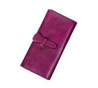 JPXXFM Women's Genuine Leather Clips Clips Whadets Cases Cases Case Coin Borse Blocking Wallet Money Organizer (dimensioni: Purple)