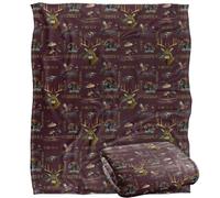 Jq Licensing - Cf-Jp Big Game Deer, Ducks, Turkey, Pheasant Hunting Pattern Coperta super morbida al tatto setoso - 152 x 127 cm