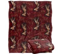 Jq Licensing - Cf-Jp Mule Biancotail Deer Hunting Pattern Coperta super morbida al tatto setoso - 152 x 127 cm