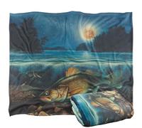 Jq Licensing Harvest Moon Walleye Fishing Silky Touch Super Soft Throw Blanket 152 X 127 Cm