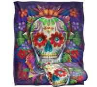 Jq Licensing - James Piazza Colorful Sugar Skull Silky Touch Super Soft Throw Blanket 152 X 127 Cm