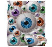 Jq Licensing - James Piazza Eyeball Pattern Coperta super morbida al tatto setoso - 152 x 127 cm
