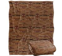 Jq Licensing - Jl-Jp Lodge Canoe Pattern Coperta super morbida al tatto setoso - 152 x 127 cm