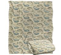 Jq Licensing - Jl-Jp Ying Yang Fish Pattern Coperta super morbida al tatto setoso - 152 x 127 cm