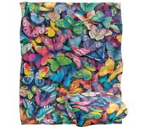 Jq Licensing - Royce Mcclure Butterfly Magic Pattern Coperta super morbida al tatto setoso - 152 x 127 cm