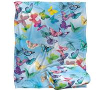Jq Licensing - Royce Mcclure Butterfly Sky Pattern Coperta super morbida al tatto setoso - 152 x 127 cm