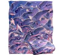 Jq Licensing - Royce Mcclure Evening Seagulls Coperta super morbida al tatto setoso - 152 x 127 cm