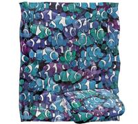 Jq Licensing - Royce Mcclure Grape Clown Fish Pattern Coperta super morbida al tatto setoso - 152 x 127 cm