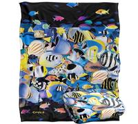 Jq Licensing - Royce Mcclure Night Dive Tropical Fish Coperta super morbida al tatto setoso - 152 x 127 cm