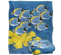 Jq Licensing - Royce Mcclure Tang Tropical Fish Coperta super morbida al tatto setoso - 152 x 127 cm