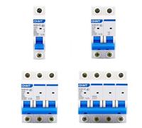 JQEYEWYKK 1 pz NXB-63 DZ30 DZ40 EPN DPN TPN 1P 2P 3P 4P AC 230/400V Interruttore Automatico Montaggio su Guida DIN Interruttore Pneumatico Domestico in Miniatura(80a,4P)