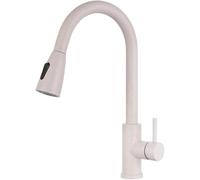 JQFDD Miscelatore Cucina con Doccetta Estraibile Farina D'Avena Acciaio Inossidabile Calda e Fredda Girevole Multifunzione Rubinetto da Cucina-A