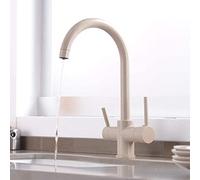 JQFDD Rubinetto Cucina 3 Vie per Sistemi Osmosi a Avena, Doppia Uscita a Osmosi Rubinetti per Lavelli da Cucina Inversa Rotazione 360, Miscelatore Lavello per Acqua Potabile