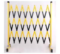 JQGADL Parapetto Pieghevole in Plastica Mobile, Recinzione Espandibile, Recinzione Protettiva Elastica per Costruzione Isolante, Acqua/Sabbia Riempita(Size:1.5 * 4 Meters,Color:rGiallo * Nero)