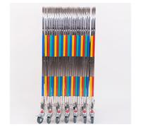 JQGADL Recinzione di Sicurezza Stradale Estensibile, Barricata Metallica Espandibile Industriale, in Acciaio Inox, Indipendente, Istantanea, Barriera di Sicurezza(Size:1.1 * 3 Meters,Color:colorato)