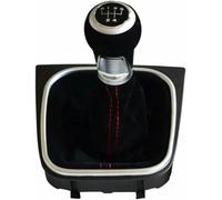JQHXFDC - Pomello del Cambio per Auto, Leva del Cambio, Leva del Cambio in Pelle Adatto per Golf Adatto per 5 6 MK5 MK6 R32 GTI 2004-2009