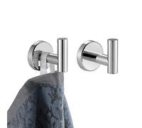 JQK TH100-P - Gancio per asciugamani da bagno 2 Pack Cromato