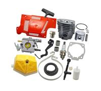 JQLPJSD Kit di avviamento for Cilindro e pistone da 46 mm Adatto for carburatore, Filtro dell'Aria, regolatore del Nastro Freno della Catena, Parte Ricambio for Motosega Riparazione