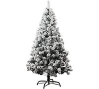 JQQJZLC Alberi di Natale, albero di Natale fiocco di neve albero di Natale artificiale, decorazioni per il giardino per la casa supporto in metallo Premium facile montaggio (colore: bianco; dimensioni