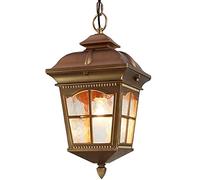 JQQJZLC American Iron Art Art retrò Il lampadario Interno Giardino Luce corridoio retrido corridoio luci Esterno Balcone Appeso luci a Sospensione a Ciondolo Edison Light Light E27 Lampada