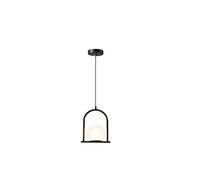 JQQJZLC Apparecchi di Illuminazione a Comodino Nordic Camera da Letto Lampada a Sospensione Moderna e Semplice Cafe Cafe Hanging Light Droplight Luccage Birdcage Glass lampadario in Vetro a Testa