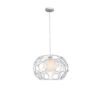 JQQJZLC Apparecchio di Illuminazione a soffitto a Cornice Metallica Cavi nordica, Paralume Bianco Latte Durante la Lampada della Camera da Letto, e27 () lampadario Moderno Nido di Nido di Uccello. 1