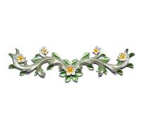 JQQJZLC Appendiabiti appendiabiti appendiabiti da parete appendiabiti con 8 ganci, decorazione da parete in resina fiore per soggiorno, camera da letto, corridoio, appesi vestiti, cappello asciugamano