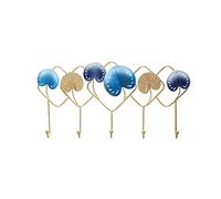 JQQJZLC Appendiabiti da parete con ganci appendiabiti da parete in metallo cinese, per camera da letto, soggiorno, corridoio, decorazione galleggiante, appendiabiti, con 5 ganci