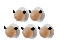 JQQJZLC Appendiabiti da parete, confezione da 5 ganci a forma creativa, ganci da parete divertenti per appendere cappotti, cappelli, asciugamani, sciarpe, borse, chiavi, berretti, portabicchieri