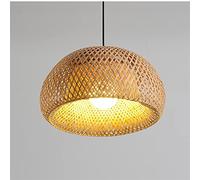 JQQJZLC Bamboo Vintage lampadario retrò Industria retrò luci a Ciondolo Altezza Regolabile rettifica Fatti Fatti a Mano barredifuga Bar per Barre Lampada appesa Camera da Letto Ristorante Soggiorno