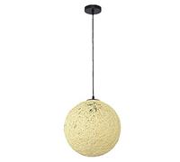 JQQJZLC Bambù creativo nordico, lampada a sospensione in rattan e canapa lampada a sospensione E26 / E27 Lampada a sospensione colorata Ristorante Lampadario Cucina Isola Soffitto Speriico Rattan